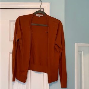 Burnt orange cardigan